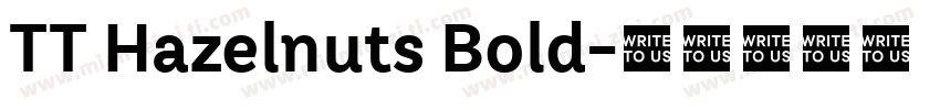TT Hazelnuts Bold字体转换